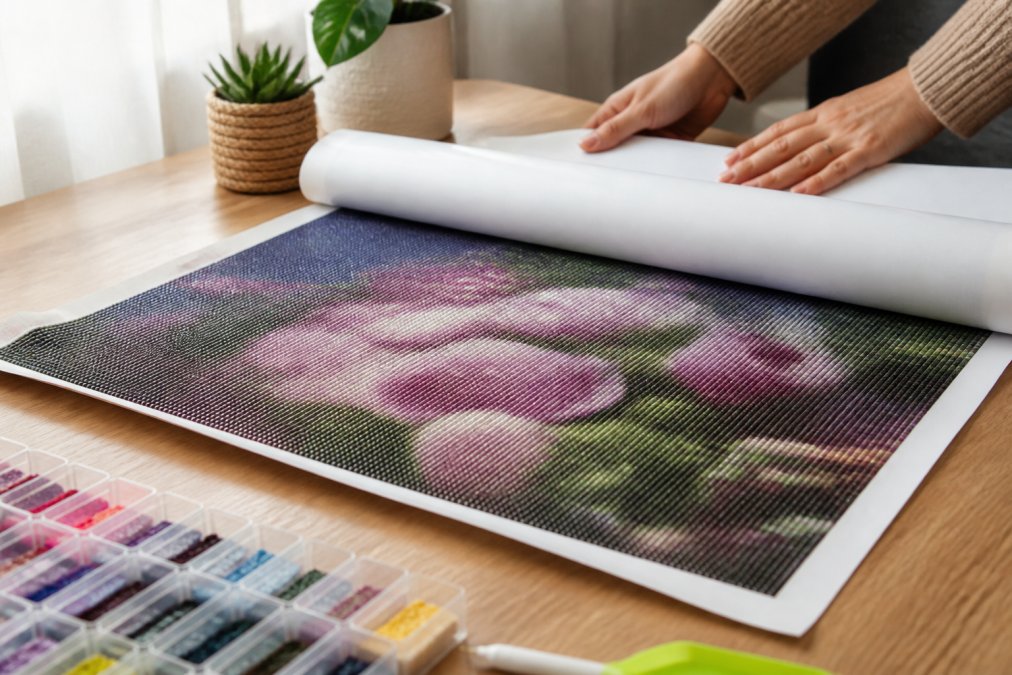How to Flatten Diamond Painting Canvas Rolls