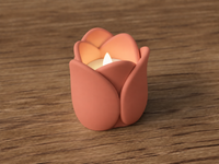 Tulip Votive Candle Holder — Matte PLA, Three Colorways – image 3