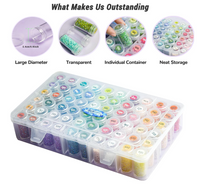 Storage box features: wide-mouth jars, clear transparent case, individual containers and neat storage – image 6