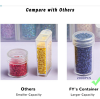 Comparison of a small drill jar and the larger-capacity storage jar, which holds about 2000 drills – image 4