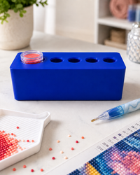 Blue Drill Pen Station with four drill pen sockets and wax well – image 12