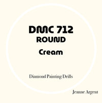 Color card for DMC 712 Cream round replacement diamond painting drills – image 18